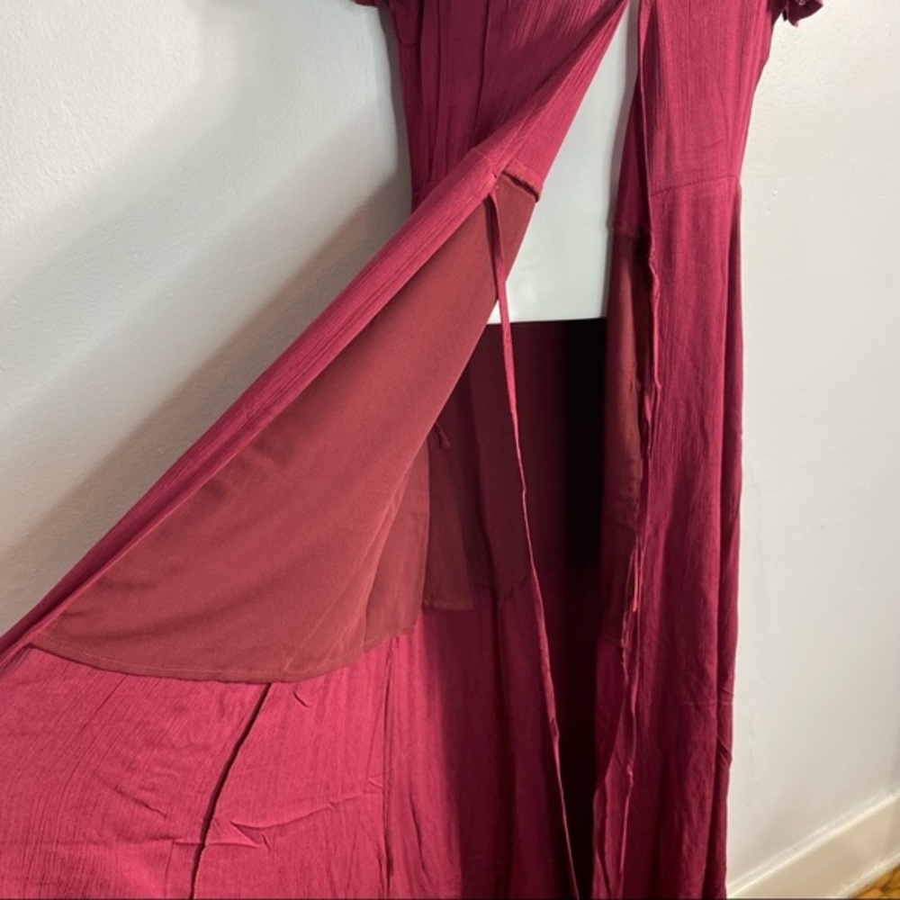 Lulu’s Maxi Wrap Dress Size Small NWT - Picture 4 of 8